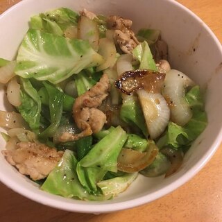 塩ダレ肉野菜いため